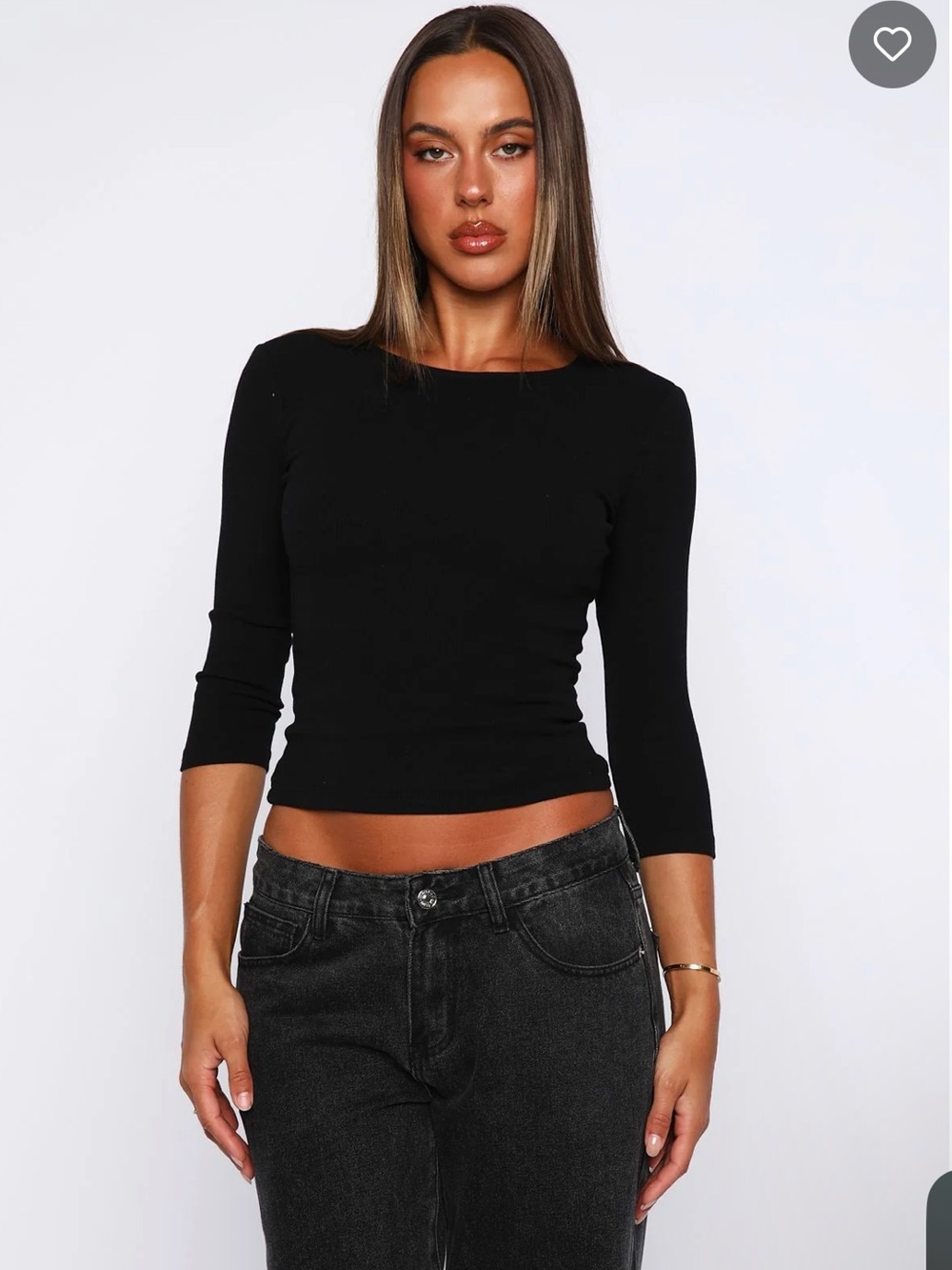 Soft Focus 3/4 Sleeve Top